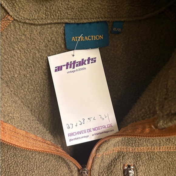 Riviere du Loup fleece zip up men XL KHAKI - Picture 4 of 5